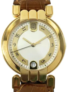 Harry Winston Premier 34mm 18k yellow gold White