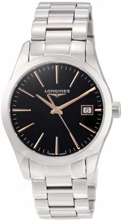 Longines Conquest Classic L23864526 Stainless steel Black