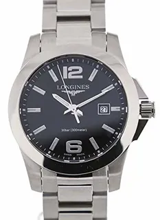 Longines Conquest L3.376.4.58.6 Stainless steel Black