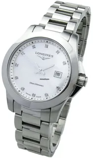 Longines Conquest L3.376.4.87.6 Stainless steel White