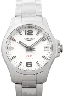 Longines Conquest V.H.P. L3.316.4.76.6 Stainless steel Silver