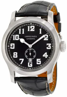 Longines Heritage L28114530 Stainless steel Black