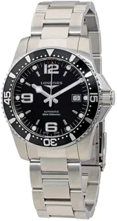 Longines HydroConquest L3.740.4.56.6 Stainless steel Black