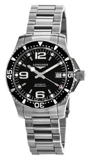 Longines HydroConquest L3.741.4.56.6 Stainless steel Black