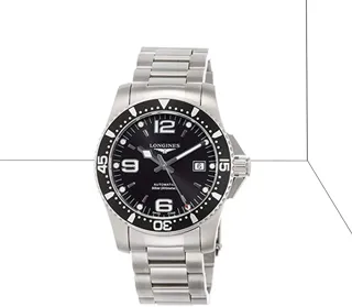 Longines HydroConquest L3.742.4.56.6 Stainless steel Black