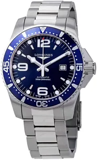 Longines HydroConquest L38404966 Stainless steel Blue in rays of sunshine