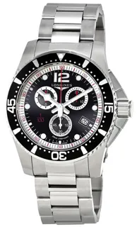 Longines HydroConquest L38834566 steel$ceramic Black