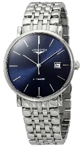 Longines Elegant L43104926 Stainless steel Blue in rays of sunshine