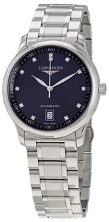 Longines Master L2.628.4.97.6 Stainless steel Blue sunray