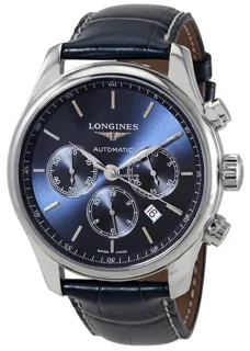 Longines Master Chronograph L2.859.4.92.0 Stainless steel Blue