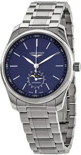 Longines Master Collection L29094926 Stainless steel Blue in rays of sunshine