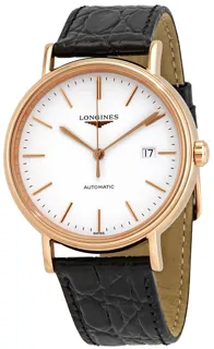 Longines Elegant L4.787.8.12.4 Rose gold Matte white