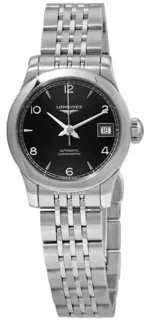 Longines Record L23204566 Stainless steel Black