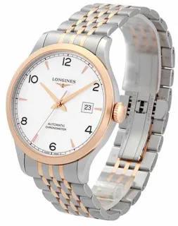 Longines Record L28215767 Rose gold and Stainless steel Silver