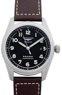 Longines Spirit L3.811.4.53.0 Stainless steel BLACK