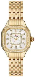 Michele Meggie MWW33B000003 Yellow gold and Stainless steel White