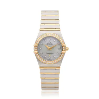 Omega Constellation 795.1201 18k Gold and Stainless steel White