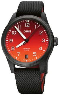 Oris Big Crown 01 400 7784 8786 set Carbon fiber Orange Dial