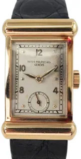 Patek Philippe Cylindrical Hooded 575 18k rose gold Silver