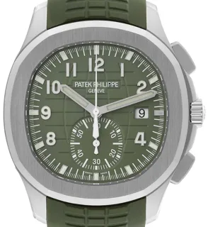 Patek Philippe Aquanaut 5968G-010 White gold Green