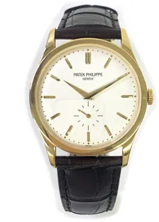 Patek Philippe Calatrava 5196j 18k yellow gold White