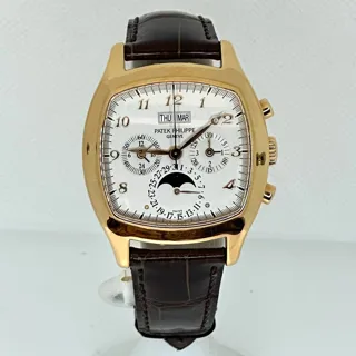 Patek Philippe Perpetual Calendar 5020J-013 18k yellow gold Silver