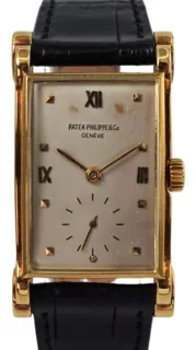 Patek Philippe Vintage RARE REF. 2415  18K  GOLD W/    1948 23.5mm Yellow gold Silver