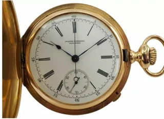 Patek Philippe Hunting Case Pocket Watch 18k yellow gold White