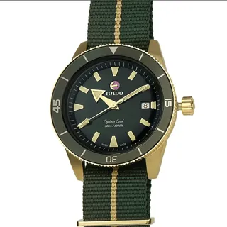 Rado Captain Cook R32504317 Bronze and Ceramic and Titanium Green