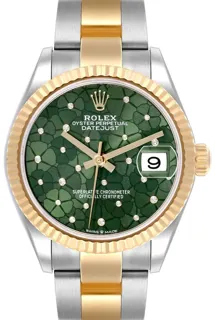 Rolex Datejust 31 278273-0031 Yellow gold and Stainless steel Green