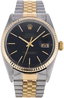 Rolex Datejust 36 16013 Yellow gold and Stainless steel Black