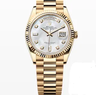 Rolex President 128238 18k yellow gold White