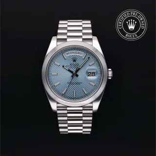 Rolex Day-Date 40 228206-0004 Platinum Blue