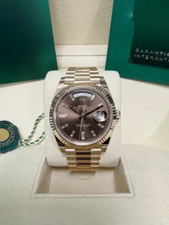 Rolex Day-Date 40 228235 Everose gold Brown