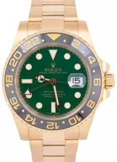 Rolex GMT-Master II 116718LN-0002 Yellow gold Green