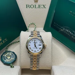 Rolex Lady-Datejust 279173-0023 Yellow Gold$Steel White