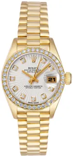 Rolex Lady-Datejust 69138 Yellow gold Silver