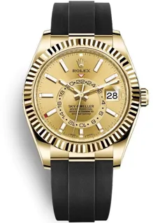 Rolex Sky-Dweller 326238 42mm Yellow gold Silver