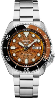 Seiko 5 Sports SRPJ47 Stainless steel Orange