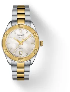 Tissot PR 100 T101.910.22.111.00 Yellow gold and Stainless steel White