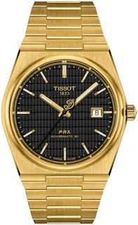 Tissot PRX Powermatic 80 T137.407.33.051.00 Yellow gold and Stainless steel Black