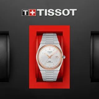 Tissot PRX Powermatic 80 T1374072103100 Rose gold and Stainless steel Silver