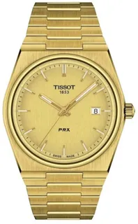 Tissot PRX T137.410.33.021.00 40mm Yellow gold and Stainless steel Champagne