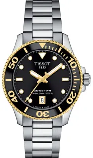 Tissot Seastar 1000 T120.210.21.051.00 Yellow gold and Stainless steel Black