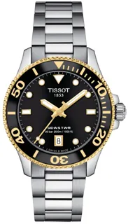 Tissot Seastar 1000 T120.210.21.051.00 Yellow gold and Stainless steel Black