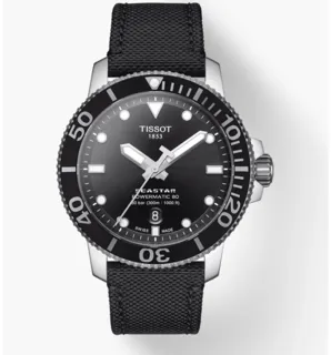 Tissot Seastar T120.407.17.051.00 Stainless steel Black