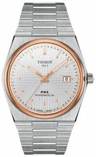 Tissot T-Classic T1374072103100 Rose gold and Stainless steel Silver