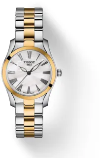 Tissot T-Wave T1122102211300 Yellow gold and Stainless steel White