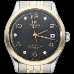 Tudor 1926 91451-0004 Rose gold and Stainless steel Black