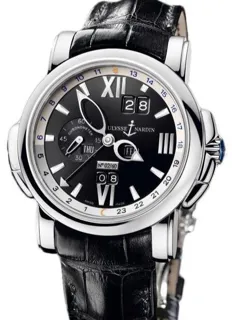 Ulysse Nardin GMT +/- Perpetual 320-60/32 18k white gold Black